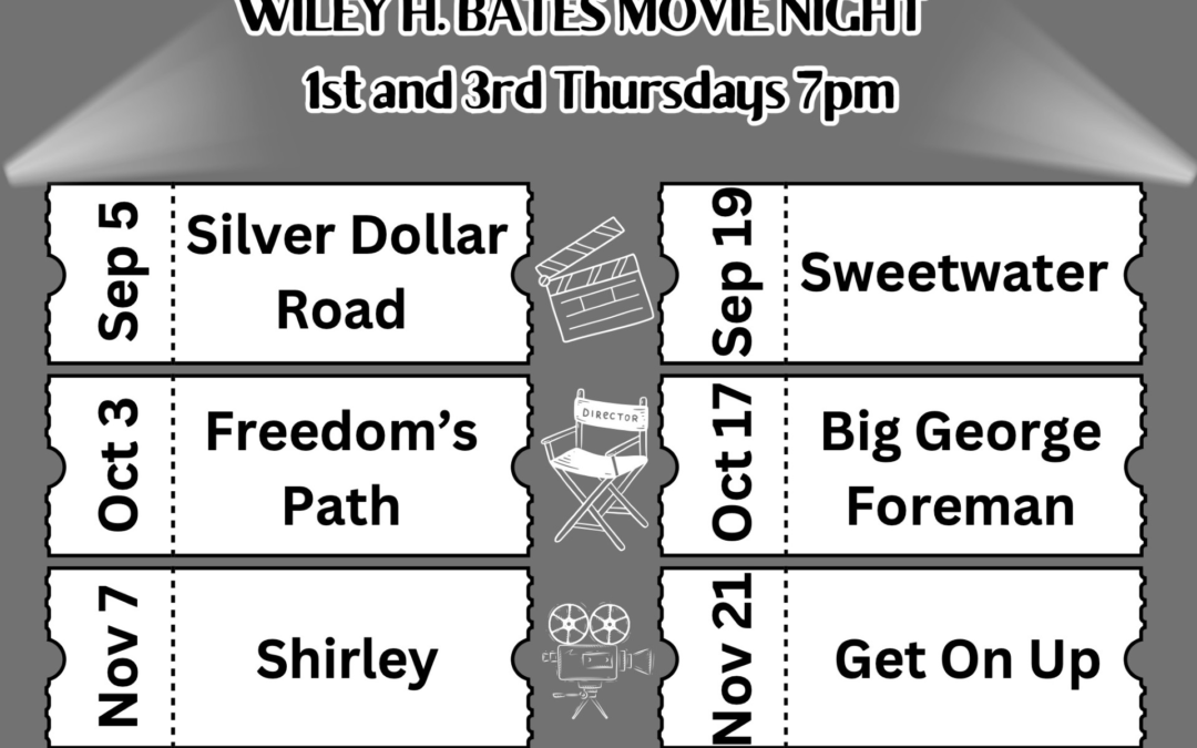 Join Us for Movie Nights at the Wiley H. Bates Legacy Center!