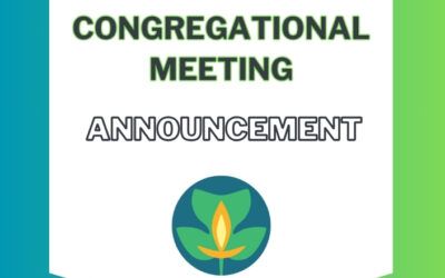 Congregational Meeting on 12/8!