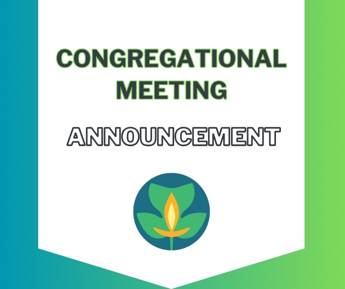 Congregational Meeting on 12/8!